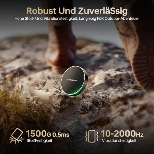 512GB DIGIERA Magnetische Tragbare SSD, Externe Festplatte Mit USB-C 3.2 Gen 2x2, Geschwindigkeit Bis Zu 2000 MB/S, Kompatibel Mit IPhone 15/16/17/18 Series,PC/Laptop, und Anderen USB-C-Geräten,Schwarz