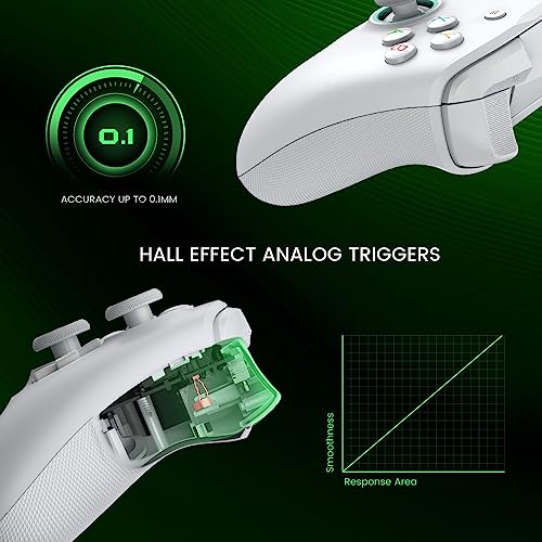 GameSir G7 SE Wired Controller für Xbox Series X|S, Xbox One & Windows 10/11, Plug and Play Gaming Gamepad mit Hall-Effekt Joysticks/Hall Trigger, 3.5mm Audio Jack (Weiß)