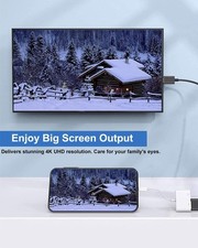USB C auf HDMI Adapter 4K 60Hz mit 100W PD Ladung für Laptop Monitor Fernseher
