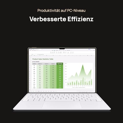 HUAWEI MatePad Pro 13,2 Zoll 2025, Tablet, 12 GB + 512 GB, 13,2 Zoll Flexibles OLED PaperMatte Display, Tastatur mit Touchpad, WiFi, PC Level Notes, 10100 mAh Akku, Gold