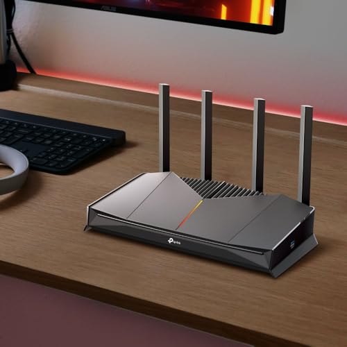 TP-Link Archer GE230 Wi-Fi 7 Gaming Router, Dual-Band WLAN BE3600, 2 × 2,5 Gbit/s-Ports + 3 × Gigabit-Ports, MLO, HomeShield, USB 3.0, EasyMesh, Gamers Private Network, Nahtlose RGB-Beleuchtung