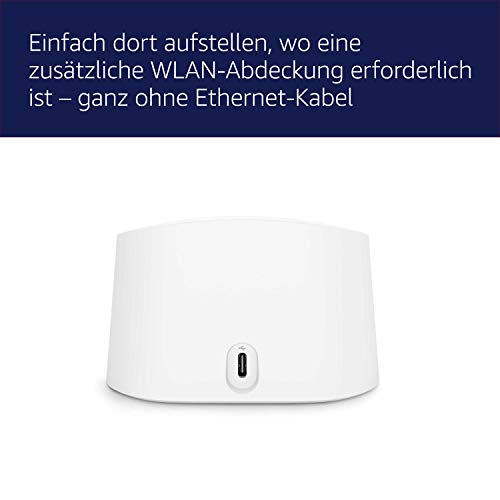 Amazon eero 6 Mesh-WLAN-Signalverstärker | Erweitert bestehendes eero-Netzwerk | Fügt bis zu 140 m² Wi-Fi-6-Abdeckung zu deinem bestehenden eero-Mesh-WLAN-Netzwerk hinzu | Einzelpack