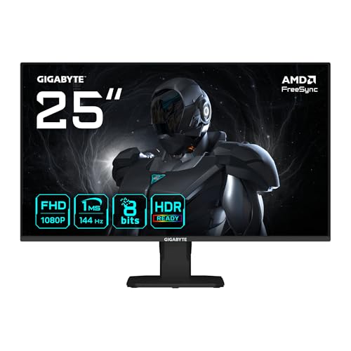 Gigabyte GS27QA 27" QHD Gaming Monitor - 2560 x 1440, 180Hz, 1ms, 300 cd/m², FreeSync, HDR Ready, HDMI 2.0, DisplayPort 1.4