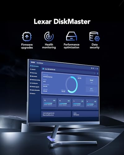 Lexar EQ790 SSD, M.2 2280 PCIe Gen4 NVMe SSD, EQ790 2TB | 7000 MB/s Lesen, für Intensive Workloads, PS5 & PC Gaming, Leistungsstarkes internes Solid State Laufwerk