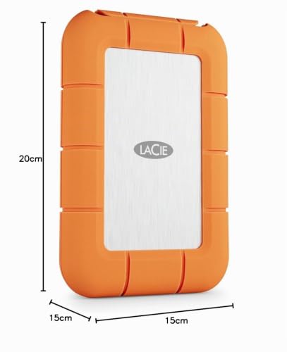 LaCie Rugged SSD4 1TB, 40Gbps USB-C, Orange, Data Rescue Service (STND1000400)