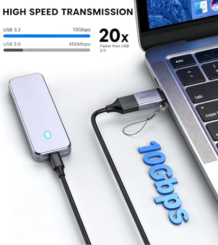 MOGOOD USB-C auf USB 3.0 Adapter, 5Gbps, OTG, Typ-C, MacBook, Chromebook