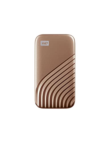 WD My Passport SSD 1 TB mobiler SSD Speicher (NVMe-Technologie, USB-C und USB 3.2 Gen-2 kompatibel, Lesen 1050 MB/s, Schreiben 1000 MB/s) Rose Gold