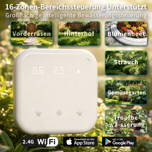 Netro Spark 16 Zonen Bewässerungscomputer WLAN App-Steuer Für Rasen Garten