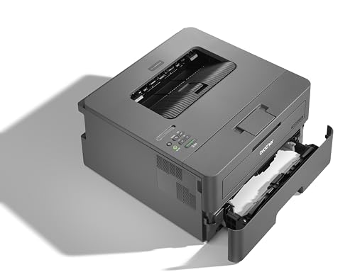 Brother HL-L2400DW, S/W-Laserdrucker, Duplex, WLAN, 30 Seiten/Min. | 1-zeiliges LCD, Kassette 250 Blatt, WLAN und USB (kein LAN), Starttoner für 700 Seiten