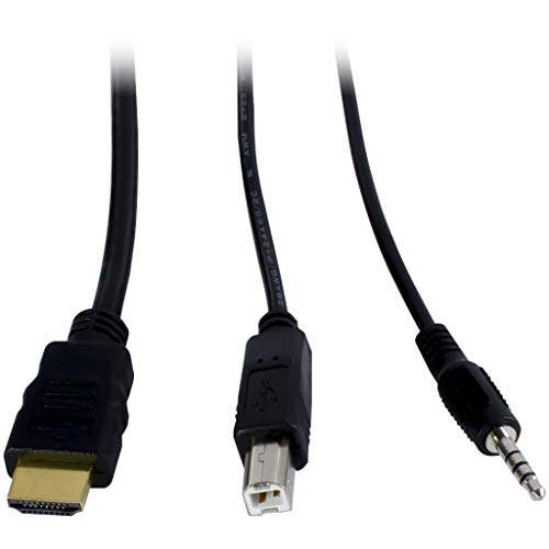Inter-Tech KVM KVM-AS-22HA HDMI line in 4X HDMI 4X 3,5mm 3pol. Klinke 1 Power line Out 2X USB 2X 3,5mm 3pol Klinke 2X HDMI