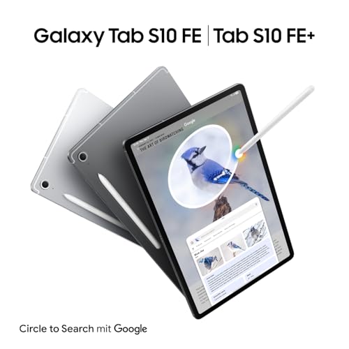 Samsung Galaxy S10 FE AI-Tablet, Android Tablet, 128 GB Speicher, 8 GB RAM, 27,70 cm/10,9" Display, Inkl. S Pen, Wi-Fi, Lange Akkulaufzeit, Gray, 36 Monate Herstellergarantie [Exklusiv auf Amazon]