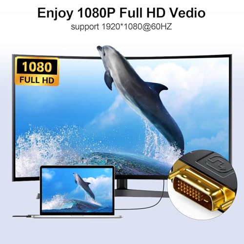 Ticenpe DVI auf HDMI Adapter, DVI-D Stecker zu HDMI Buchse Adapter 1920x1200 1080P, Bidirektionale Konvertierung DVI (24+1) auf HDMI-Konverter für PC, Monitor, Laptop, Fernseher, Projektor, 2 Stück