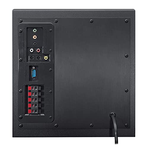 Logitech Z906 5.1 Sound System | 1000W Surround Sound Lautsprecher, THX, Audio-Eingänge, Fernbedienung, EU Stecker, PC/PS4/Xbox/TV/Smartphone - Schwarz