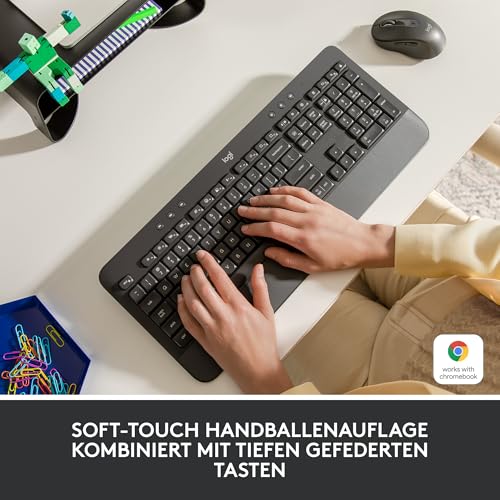 Logitech Signature K650 Comfort kabellose Tastatur mit Handballenauflage