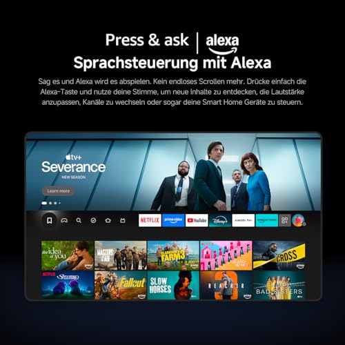 Xiaomi TV F 55 Zoll 2025, 4K UHD Smart TV, Fire OS8, HDR10, L55MB-FAEU | Triple Tuner DVB-C/S/S2/T/T2, 60Hz with 120Hz Game Boost Mode, Voice Control with Alexa