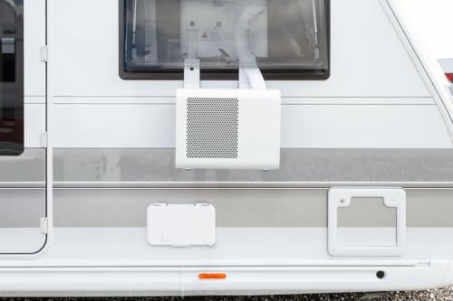 Qlima Qsplit Mini Klimaanlage Wohnwagen & Wohnmobil - 1,46 kW - 5000 BTU - Kühlen & Heizen (560W) - WLAN - Leise & Energieeffizient - 280 m³/h Luftstrom - Für Räume bis 20 m² - DEF - Mini Split - mobi