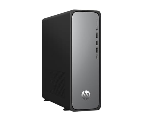 HP OmniDesk Slim Desktop S03-0250ng, Intel Core i5-14400, 16 GB DDR5 RAM, 512 GB PCIe Gen4 SSD, Intel UHD Graphics 730, Windows 11 Home, Wi-Fi 6, USB Type-C, Meteor Silver/Jack Black