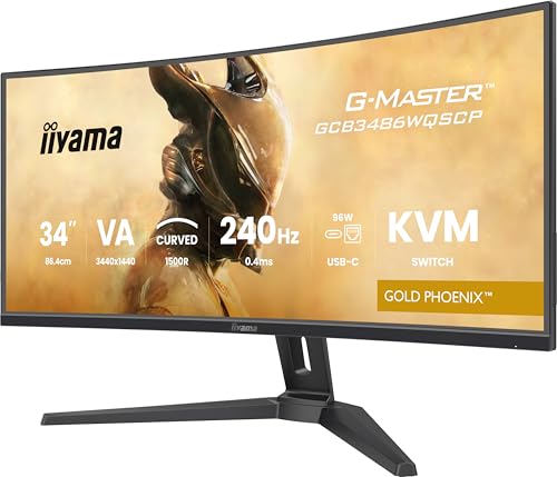 iiyama G-Master Gold Phoenix GCB3486WQSCP-B1 Curved UWQHD VA Gaming-Monitor
