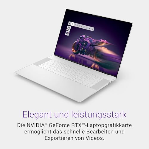 16 Premium Laptop DA16250-16,3" 4K OLED Touchscreen 120Hz, Intel Core Ultra 9 285H, RTX 5070, 32GB RAM, 1TB SSD, Windows 11 Home, Studio-Audio, QWERTZ, Platinum - 1 Jahr Dell Care Plus