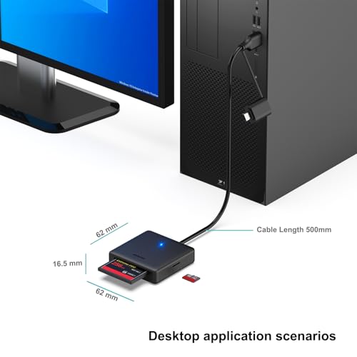 Speicherkartenleser, BENFEI 4 in 1 USB USB-C auf SD Micro SD MS CF Kartenleser Adapter