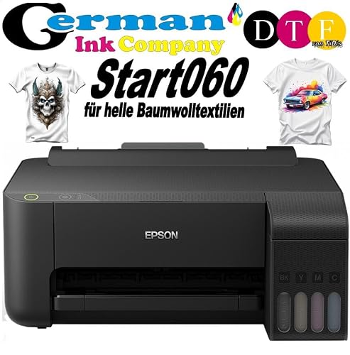 Dr. Inkjet Start060 - A4 DTF Drucker für helle Baumwollstoffe, Polyester und Mischgewebe