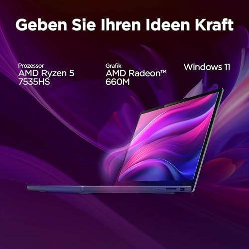 Lenovo IdeaPad Slim 3 | Laptop | Ryzen 5 | 24GB | 1TB | 65W Netzteil | 16" WUXGA Display | AMD Ryzen 5 7535HS | 1TB SSD | 24GB RAM | AMD Radeon 660M Grafik | QWERTZ | Windows 11 | Blau