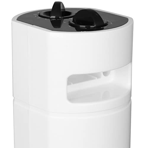 Emerio Turmventilator mit Timer 3 Geschwindigkeitsstufen nachhaltige 35 Watt Leistung zuschaltbare Schwenkfunktion Oszillation zeitloses Design 78cm Höhe TFN-123006 Weiß