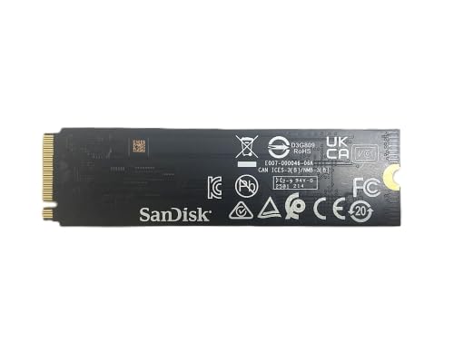 SanDisk 512 GB NVMe SSD M.2 2280 SN5000S, PCIe Gen4 x4, Interne Festplatte für PC, Notebooks