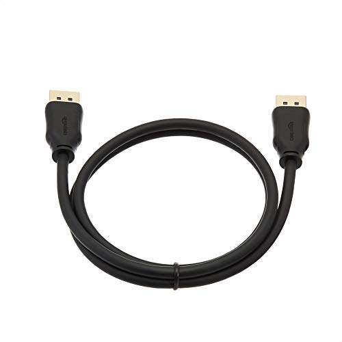Amazon Basics DisplayPort-Kabel 1.4, 8K@60Hz, 4K@120Hz, 0,9m, Schwarz