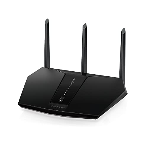 NETGEAR Nighthawk RAX30 WiFi 6 WLAN Router AX2400 (5 Streams mit bis zu 2,4 GBit/s, WiFi 6 Router Abdeckung bis zu 175 m², Smart Roaming)