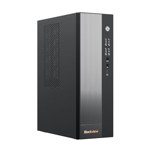 [3 Jahre Garantie] Blackview MP80 Mini PC Intel 12th N97 Win 11 Pro, 16GB LPDDR5 (35% Krasser, Zerstört DDR4) 1TB M.2 SSD Mini Desktop PC, 3*HDMI 4K, Dual LAN, USB 3.2×3, WiFi 2.4/5G für Homeoffice