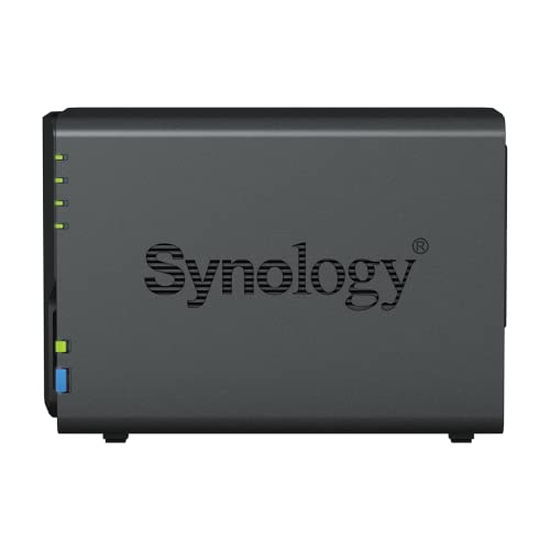 Synology DS223 2-Bay Diskstation NAS (Realtek RTD1619B Quad-Core 2GB Ram 1xRJ-45 1GbE LAN-Port) Bundle mit 2 x 4TB WD RED Plus HDD (WD40EFPX - 68C6CN0)