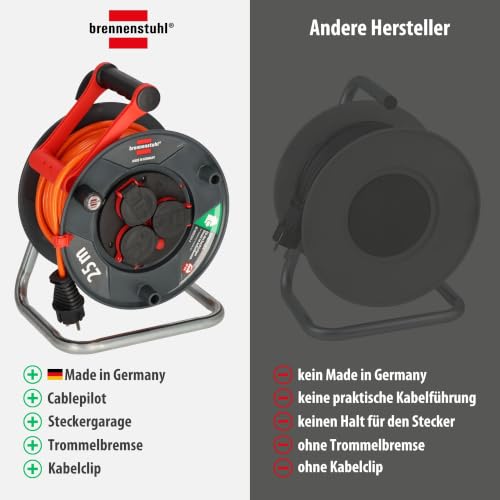 Brennenstuhl Garant V2 IP44 Kabeltrommel 25m outdoor, AT-N05V3V3-F 3G1,5