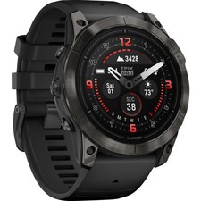 Garmin EPIX PRO GEN 2 Smartwatch Schwarz/Schiefergrau (127-210 mm) Silikon