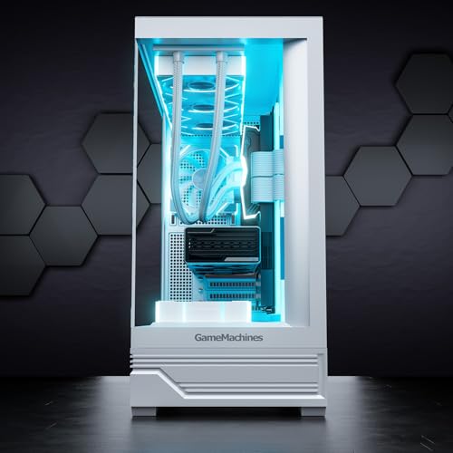 GameMachines Apex Snow Edition - Gaming PC - Wasserkühlung - AMD Ryzen 7 5700X - NVIDIA RTX 5060 Ti 8GB - 1000GB SSD - 32GB DDR4 (Nicht RGB) - ASUS ROG Strix Mainboard - WLAN - Windows 11 Pro