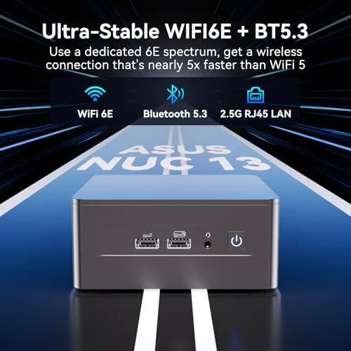 Intel NUC 13 Pro NUC13ANHi7 Arena Canyon: CPU 13. Gen, 32 GB RAM, SSD 1 TB, Intel Core i7-1360P, Win 11 Pro Mini-PC, 8K/4K UHD, Gigabit/WiFi-6/VESA, Unternehmen/Büro/Zuhause.