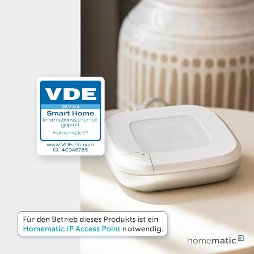 Homematic IP Heizkörperthermostat, Packung mit 3, Smart Home, digitaler Thermostat Heizung, Heizungsthermostat, Steuerung per App, Alexa & Google Home, einfache Installation, Energie sparen, 140280A0