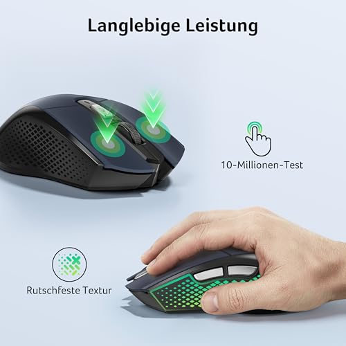 Acer Maus Kabellos 4000 DPI, Wireless Mouse 2,4Ghz