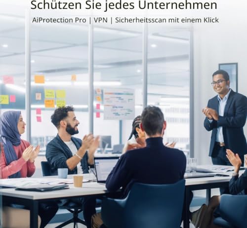ASUS ExpertWiFi EBR63 AX3000 WiFi 6 All-in-One Access Point mit Router | Switch & Sicherheits-Gateway, unterstützt bis 5 SSIDs, VLAN, SDN, Gästeportal, Site-to-Site VPN, einfache Verwaltungs-App