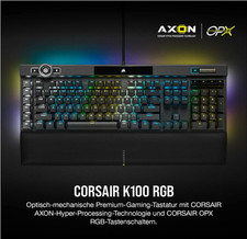 CORSAIR K100 RGB Kabelgebundene Gaming-Tastatur DE-Layout QWERTZ