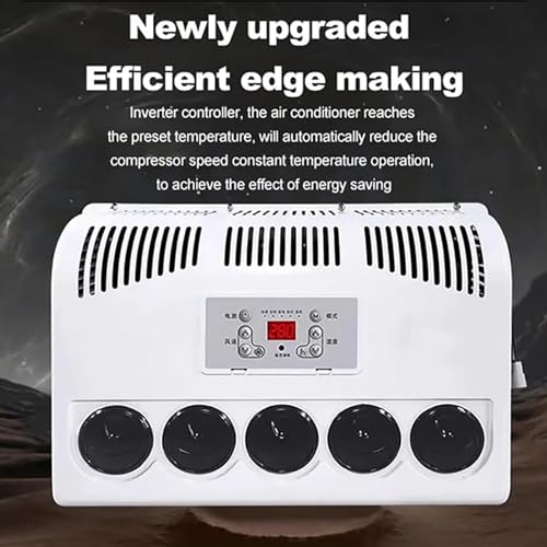 RV-Klimaanlage - 12V/24V Split Parking AC Kit mit 850W Leistung, 450m³/h Luftvolumen, leise & schnelle Kühlung für LKW, Busse, Wohnmobile, Wohnwagen & Bagger