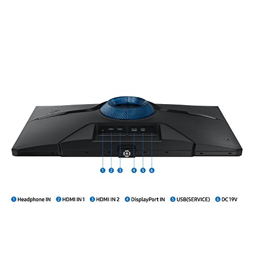 Samsung Odyssey G4B Gaming Monitor LS27BG400EU, 27 Zoll, IPS-Panel, Full HD-Auflösung, AMD FreeSync Premium, G-Sync kompatibel, 1 ms (G/G) Reaktionszeit, Bildwiederholrate 240 Hz, Schwarz