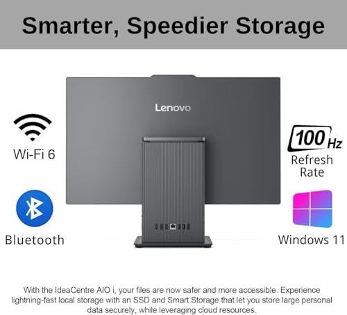 Lenovo IdeaCentre 68.6 cm All-in-One Desktop Computer, FHD Touchscreen Display (110Hz Bildwiederholrate), 10-Core Intel Core i7 13620H, 64GB DDR5 RAM, 1TB PCIe SSD, WiFi 6, RJ45, Win 11