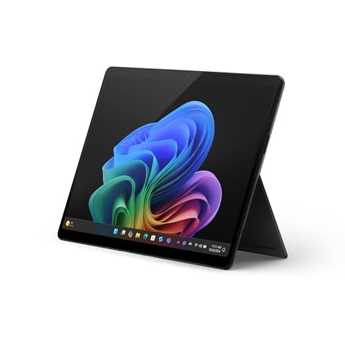 Microsoft Surface Pro, 13" | Snapdragon X Elite | 16GB RAM, 256GB SSD | 13" OLED Touchscreen | Copilot+ PC | Schwarz | Windows 11 Home | 11. Edition