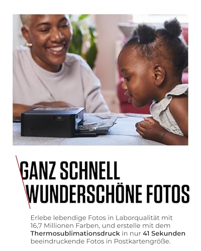 Canon SELPHY CP1500 Mini Fotodrucker für Handy, WLAN + Papierset | Thermodrucker für Sticker und Postkarten; WLAN und USB-Direktdruck, SELPHY Foto Layout App