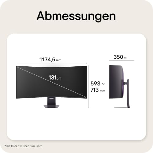 LG Ultragear™ 52G930B-B 52 Zoll 21:9 Curved 5K2K VA Gaming Monitor, 240Hz, DisplayHDR™ 600, AMD FreeSync Premium, USB-C (90W), Schwarz