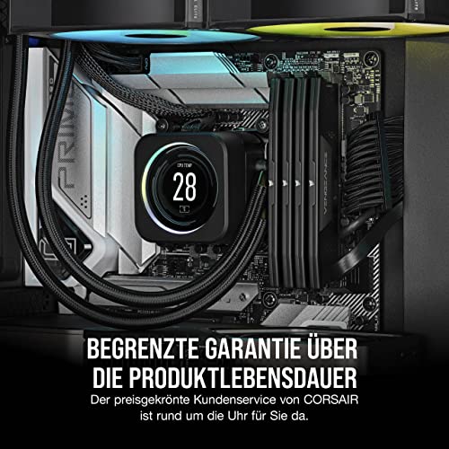 CORSAIR Vengeance DDR5 64GB (2 x 32GB) Bis zu 6400MHz Intel RAM | Arbeitsspeicher für Gaming-PCs, Kompatibel mit Intel XMP 3.0, CL42, Schwarz, CMK64GX5M2B6400C42