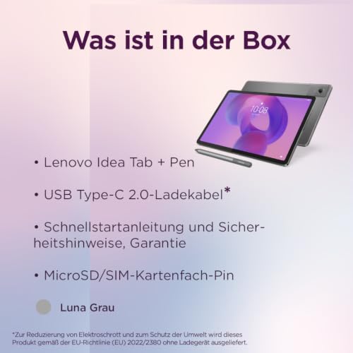 Lenovo Idea Tab | Tablet | AI | 11" | 8GB | 128GB | Android | Grau