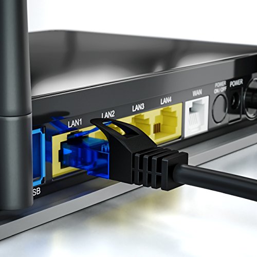 deleyCON 0,5m CAT6 Netzwerkkabel Set U-UTP RJ45, 10 Stück - Bunt | Kurzes 50cm CAT-6 LAN Kabel, Patchkabel, Ethernetkabel für DSL, Switch, Router, Modem, Repeater und Patchpanel
