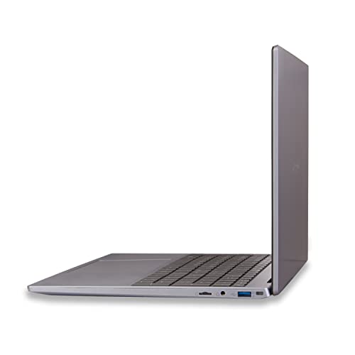Microtech CoreBook CB15SH3A Notebook, Windows 11 Home, AMD Ryzen 3-3200U, RAM 16 GB, SSD 512 GB, Radeon Vega 3, 15,6" FHD Display, Nummernblock, inkl. mehrsprachiger Tastaturabdeckung, grau